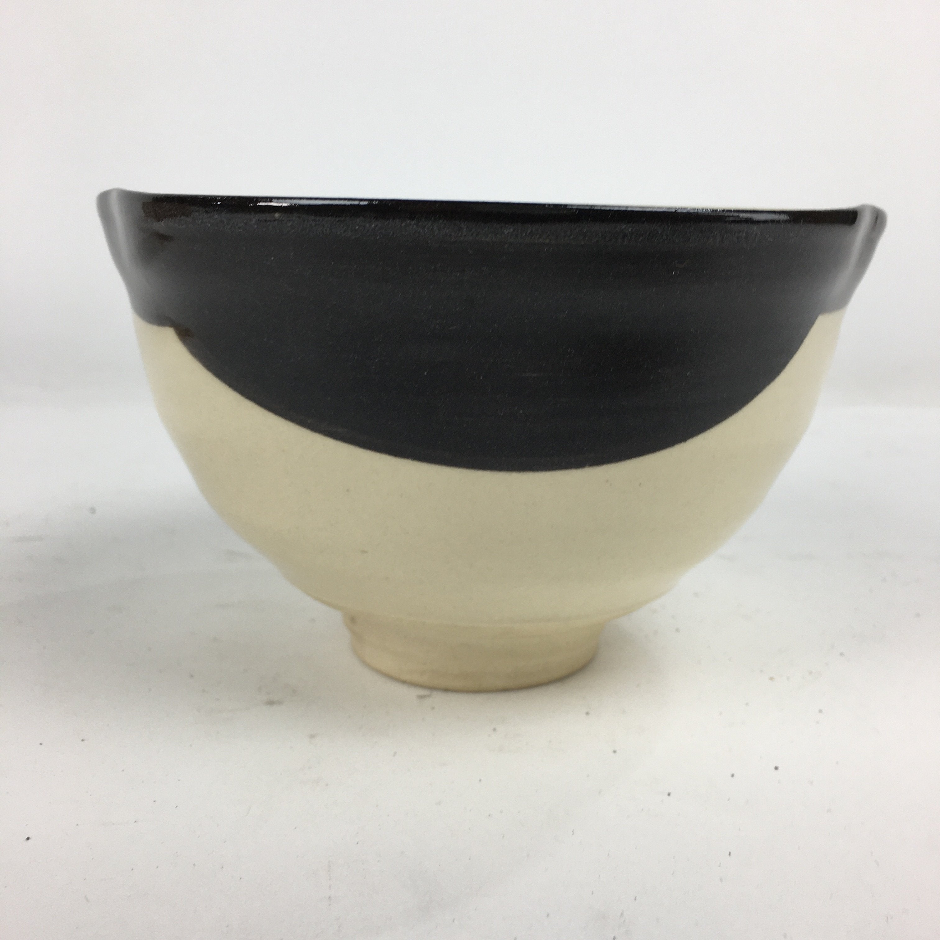 Japanese Ceramic Tea Bowl Wooden Box Kyo Ware Green Tea Bowl Otafuku Lady PX561