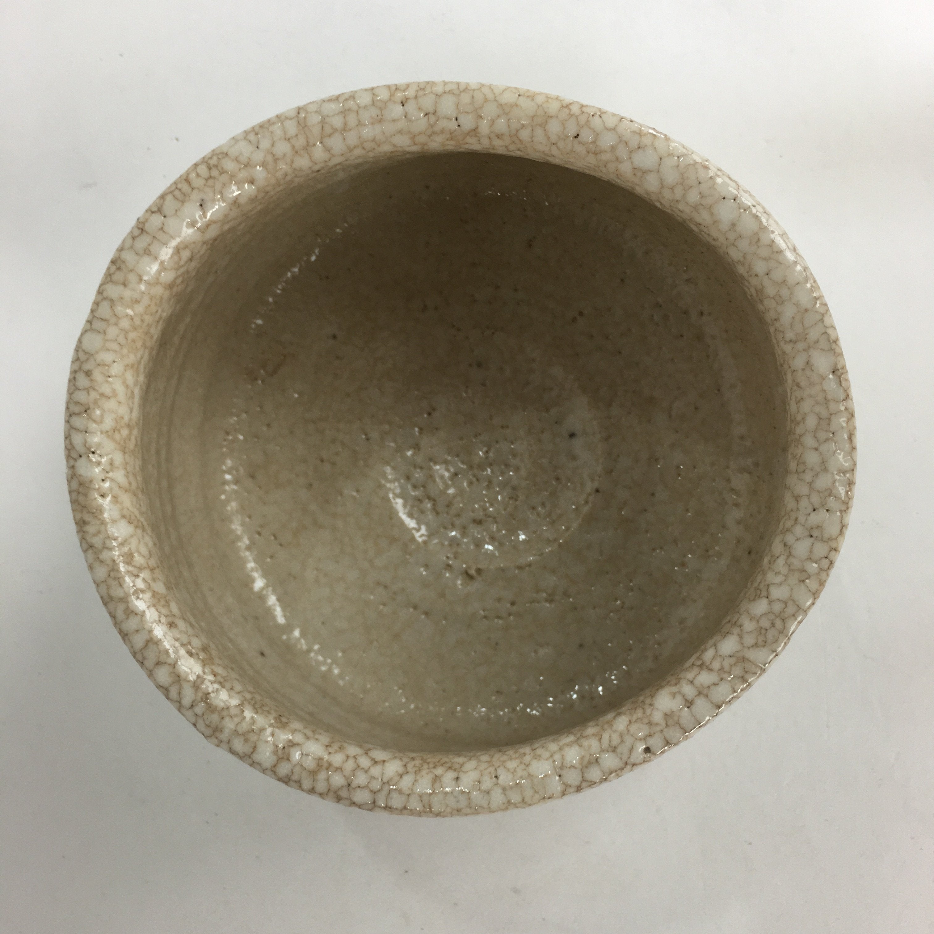 Japanese Ceramic Tea Bowl Wooden Box Mayama Kiln Shino Ware Chawan Pottery PX546