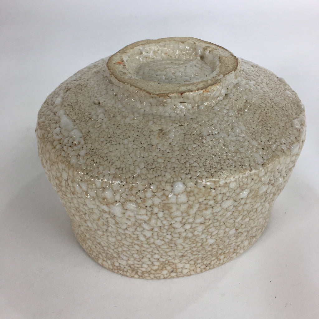 Japanese Ceramic Tea Bowl Wooden Box Mayama Kiln Shino Ware Chawan Pottery PX546