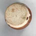 Japanese Ceramic Tea Caddy Vtg Chaire Brown Natsume Sado Ceremony NM79