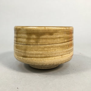 Japanese Ceramic Tea Ceremony Bowl Chawan Ki Seto Vtg Pottery GTB644