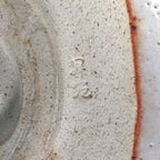 Japanese Ceramic Tea Ceremony Bowl Chawan Shino ware Vtg Pottery GTB679