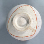 Japanese Ceramic Tea Ceremony Bowl Chawan Shino ware Vtg Pottery GTB679