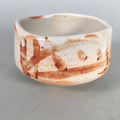 Japanese Ceramic Tea Ceremony Bowl Chawan Shino ware Vtg Pottery GTB679
