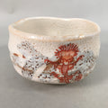 Japanese Ceramic Tea Ceremony Bowl Chawan Shino ware Vtg Pottery GTB691