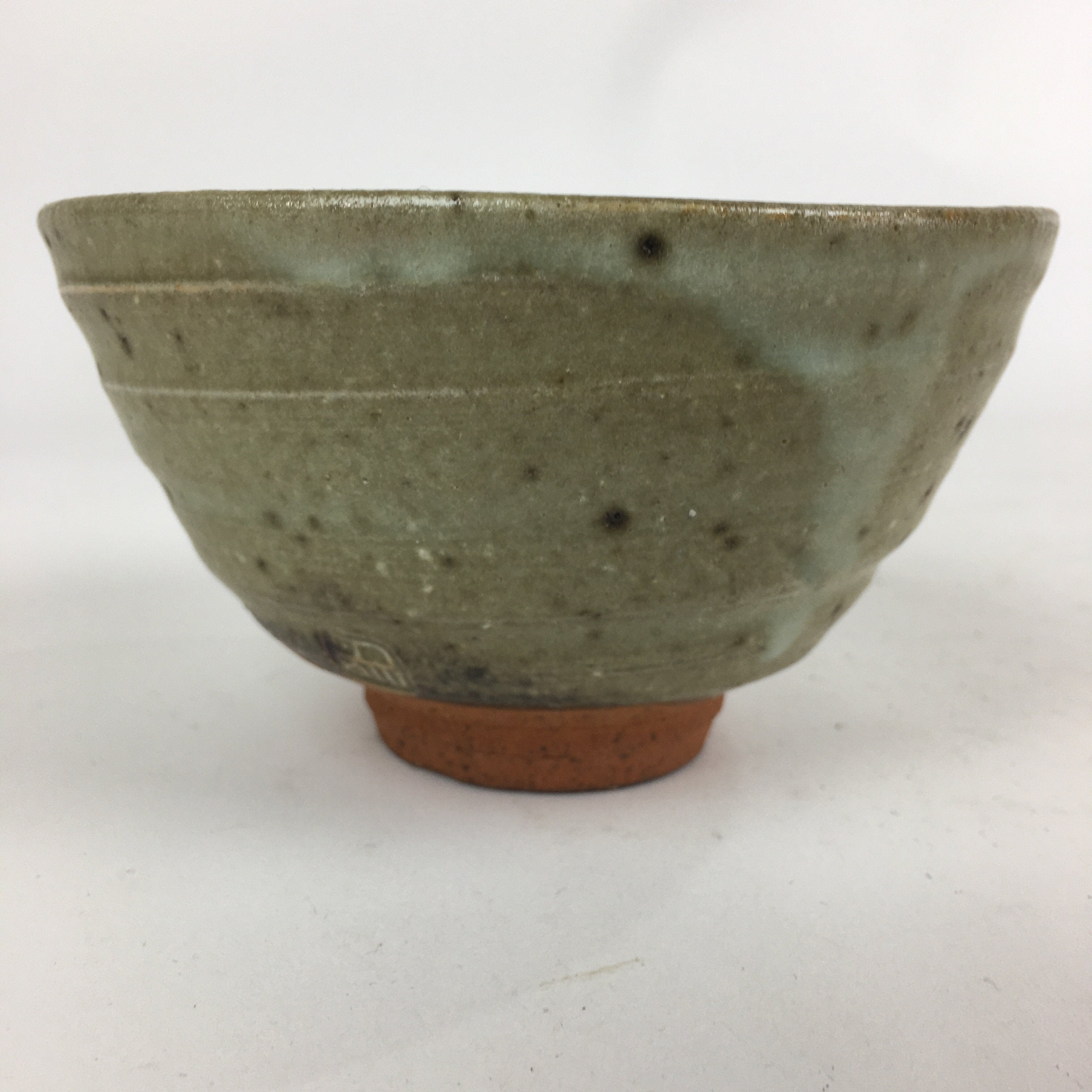 Japanese Ceramic Tea Ceremony Bowl Chawan Vtg Brown Pottery Sado GTB813