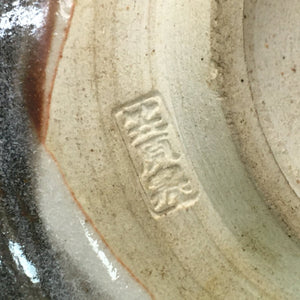 Japanese Ceramic Tea Ceremony Bowl Chawan Vtg Gray Brown Pottery GTB639