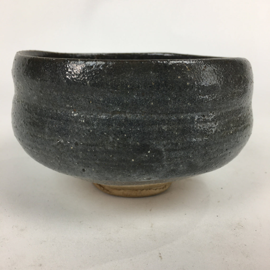 Japanese Ceramic Tea Ceremony Bowl Chawan Vtg Green Tea Family Crest GTB836