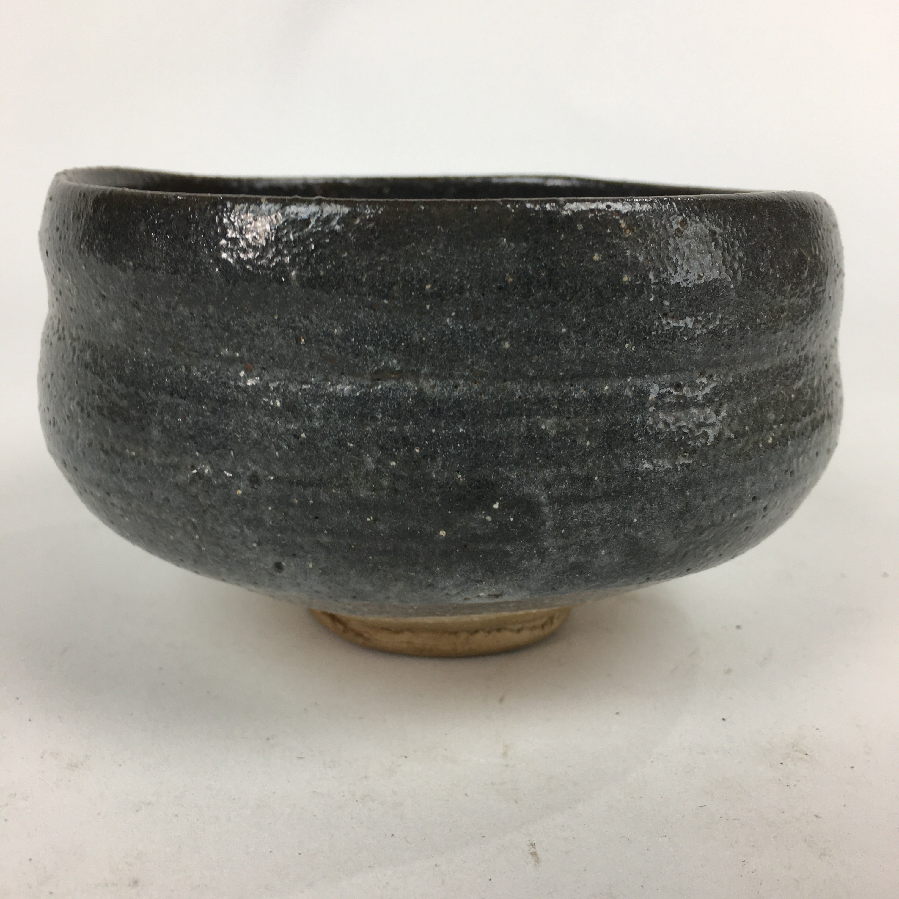 Japanese Ceramic Tea Ceremony Bowl Chawan Vtg Green Tea Family Crest GTB836