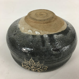 Japanese Ceramic Tea Ceremony Bowl Chawan Vtg Green Tea Family Crest GTB836