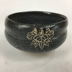 Japanese Ceramic Tea Ceremony Bowl Chawan Vtg Green Tea Family Crest GTB836