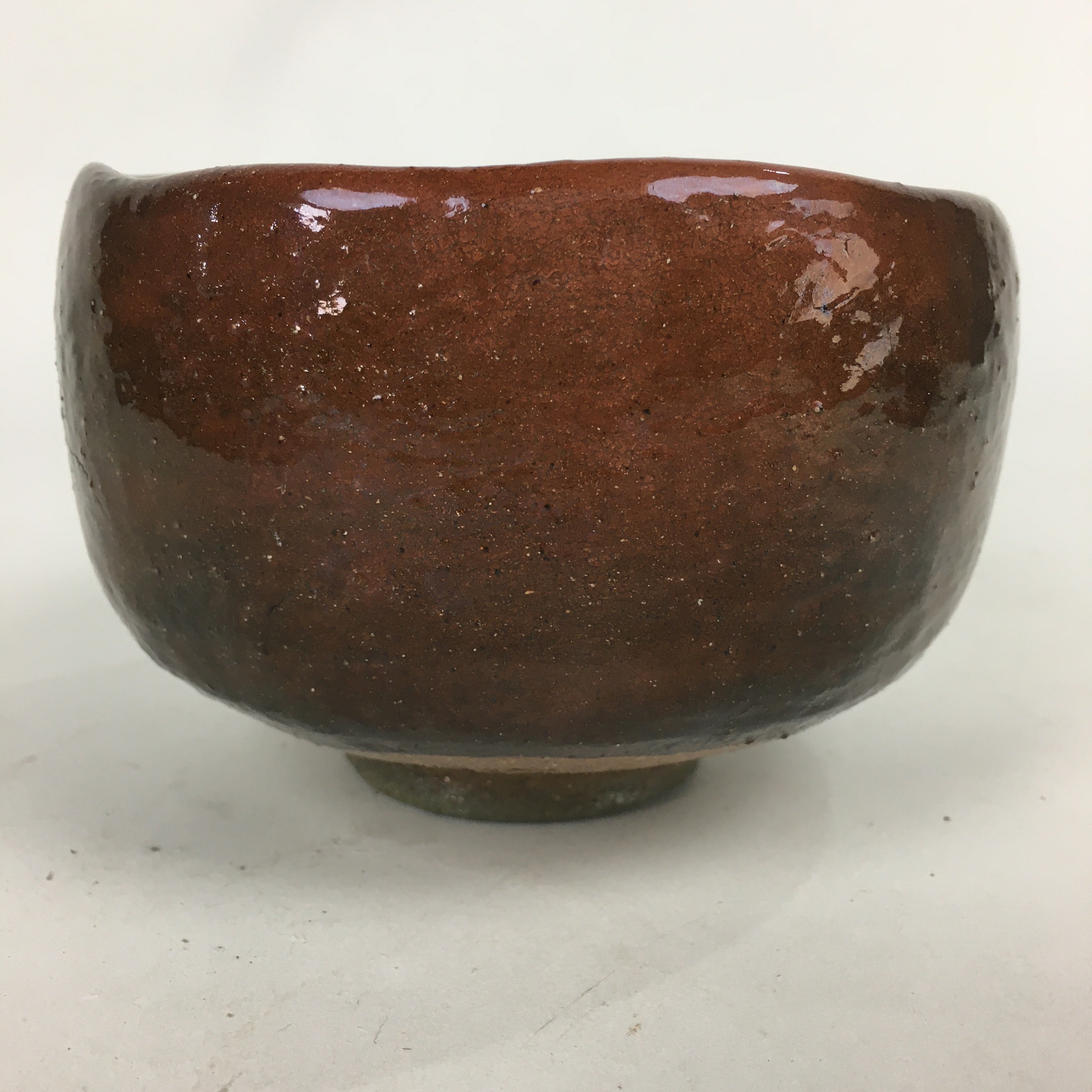 Japanese Ceramic Tea Ceremony Bowl Chawan Vtg Matcha Brown GTB835