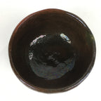 Japanese Ceramic Tea Ceremony Bowl Chawan Vtg Matcha Brown GTB835