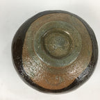 Japanese Ceramic Tea Ceremony Bowl Chawan Vtg Matcha Brown GTB835