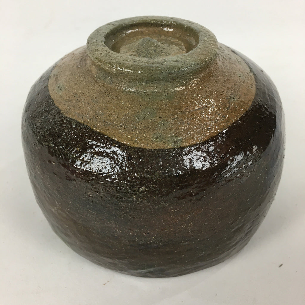 Japanese Ceramic Tea Ceremony Bowl Chawan Vtg Matcha Brown GTB835