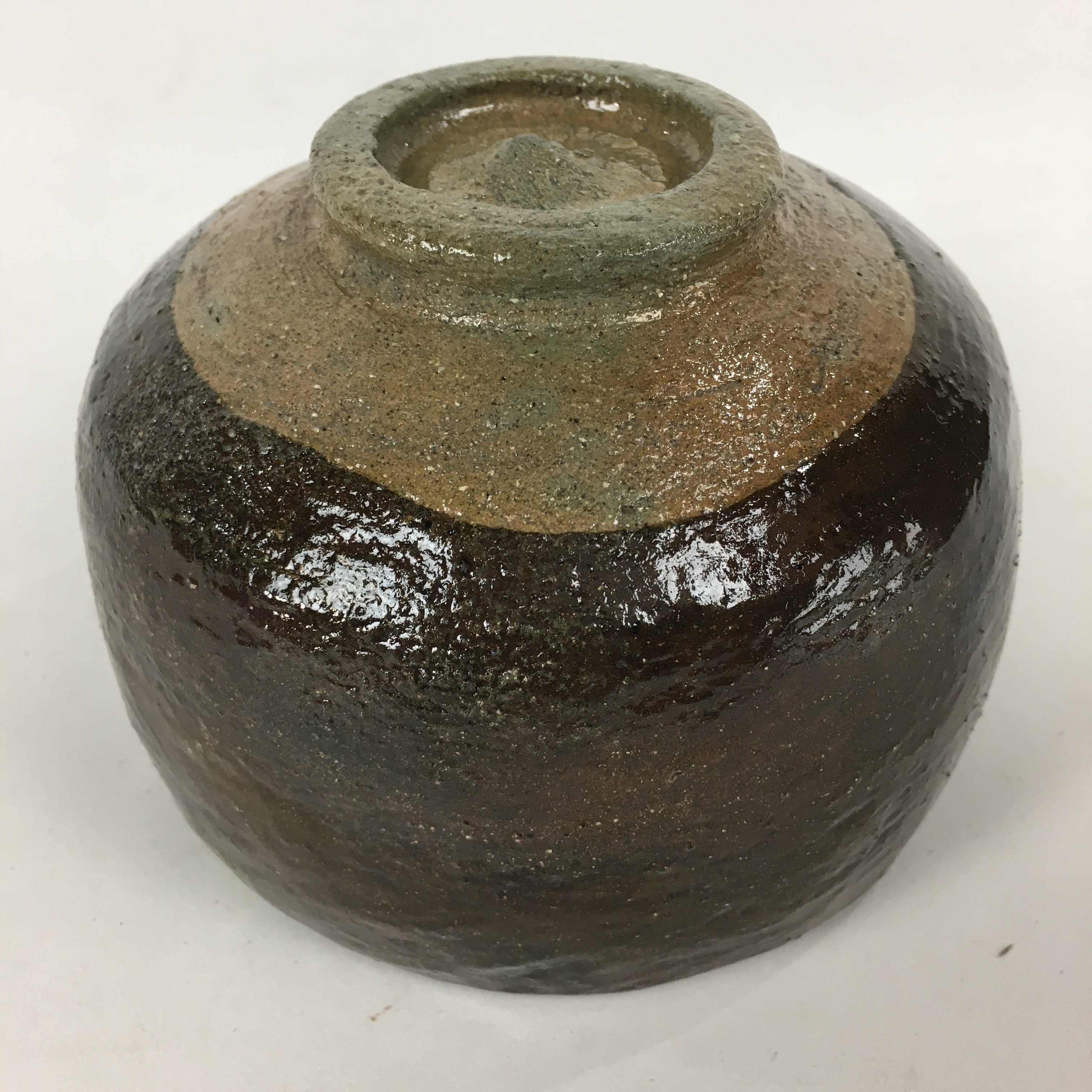 Japanese Ceramic Tea Ceremony Bowl Chawan Vtg Matcha Brown GTB835