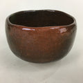 Japanese Ceramic Tea Ceremony Bowl Chawan Vtg Matcha Brown GTB835