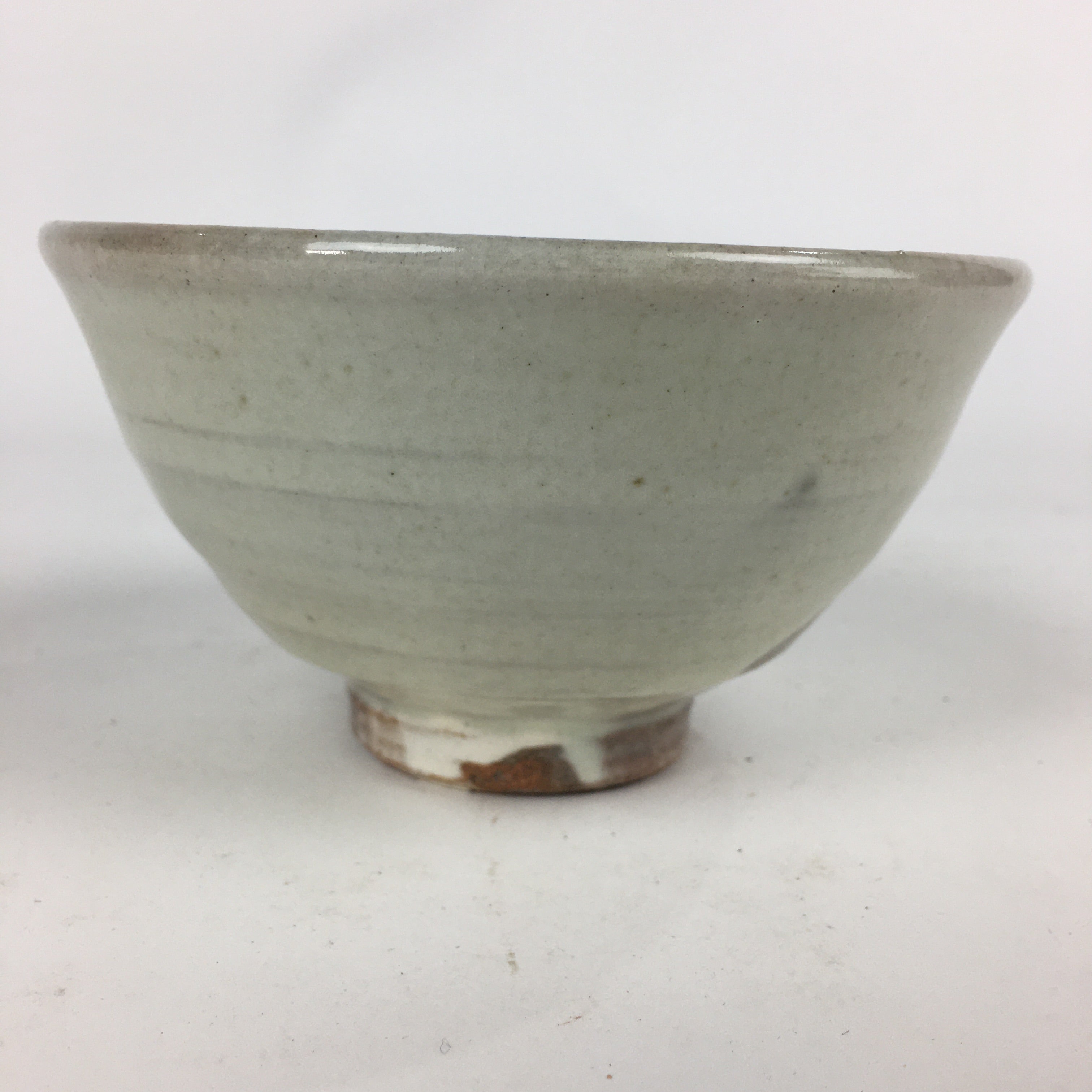 Japanese Ceramic Tea Ceremony Bowl Chawan Vtg Matcha Green Tea White GTB839