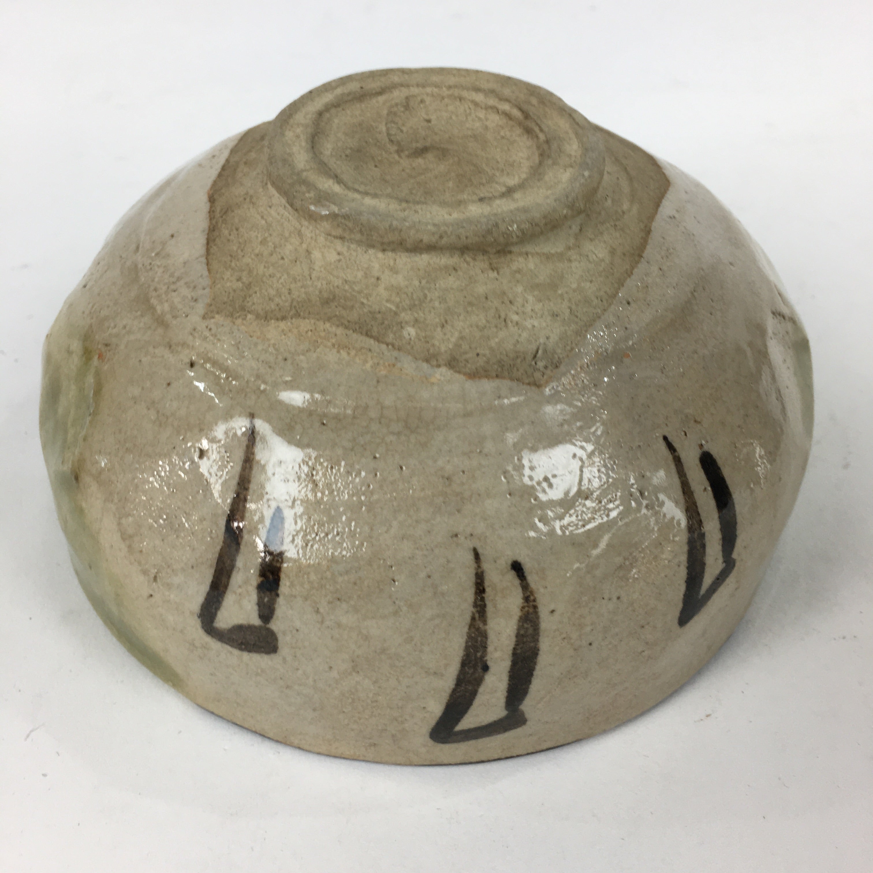 Japanese Ceramic Tea Ceremony Bowl Chawan Vtg Matcha Oribe Ware GTB829