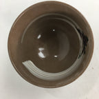 Japanese Ceramic Tea Ceremony Bowl Chawan Vtg Pottery Kyo ware Brown GTB723