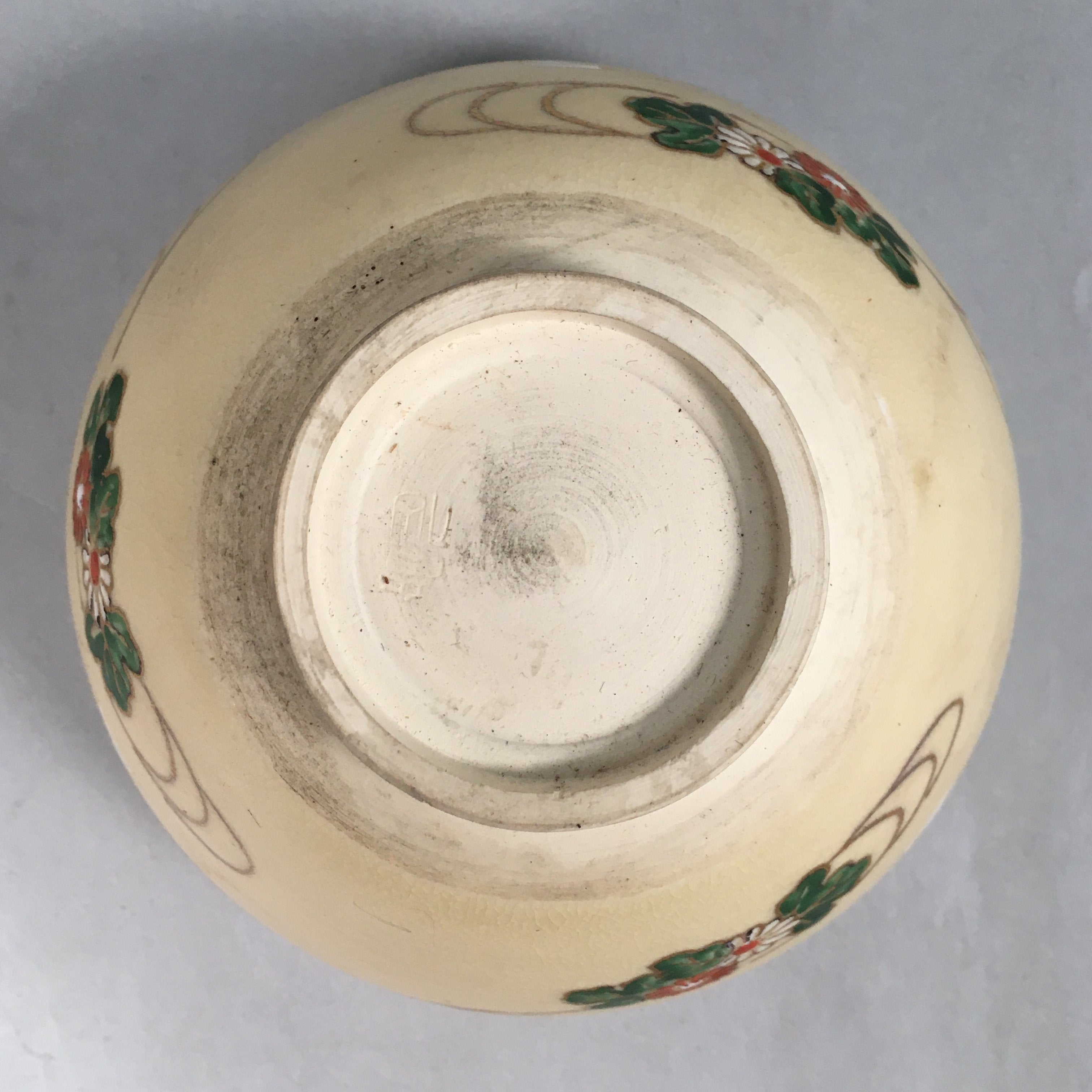 Japanese Ceramic Tea Ceremony Bowl Chawan Vtg Pottery Kyo ware GTB673