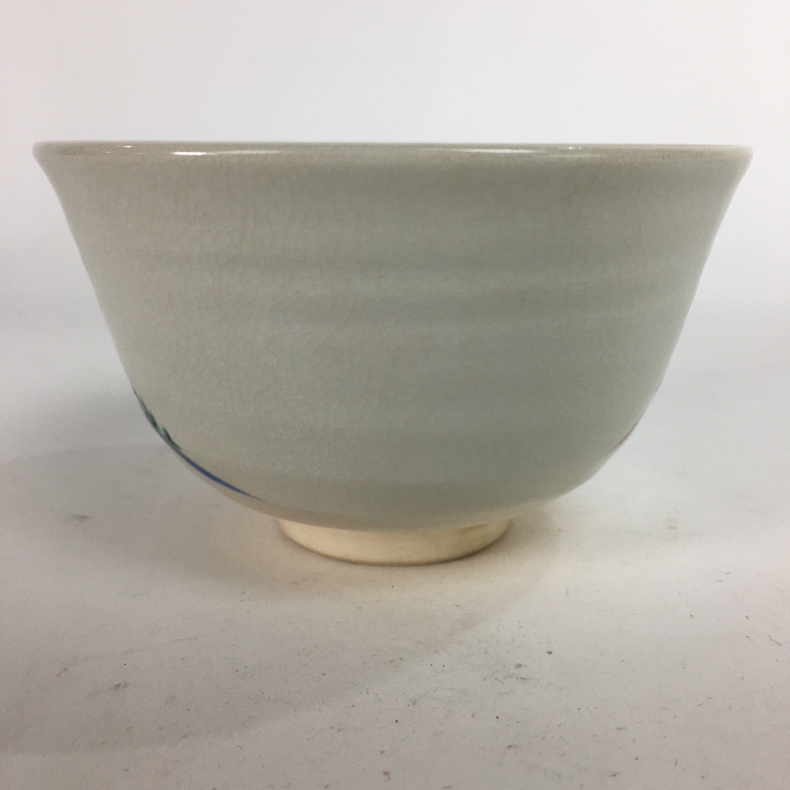 Japanese Ceramic Tea Ceremony Bowl Chawan Vtg Pottery Kyo ware GTB719