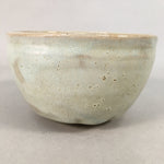 Japanese Ceramic Tea Ceremony Bowl Chawan Vtg Pottery White GTB700