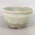 Japanese Ceramic Tea Ceremony Bowl Chawan Vtg Pottery White GTB700