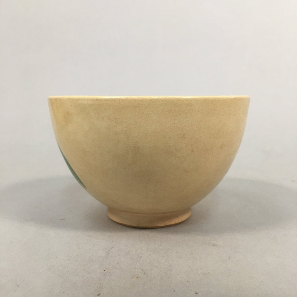 Japanese Ceramic Tea Ceremony Bowl Kyo ware Chawan Vtg Pottery GTB642
