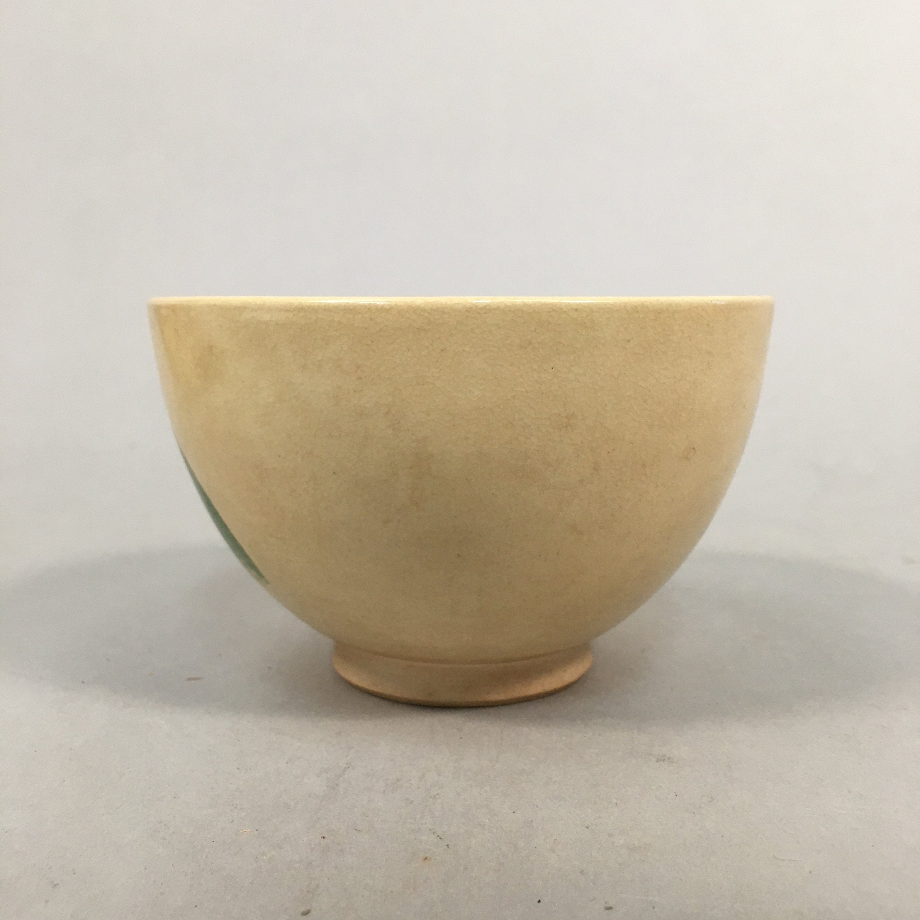 Japanese Ceramic Tea Ceremony Bowl Kyo ware Chawan Vtg Pottery GTB642