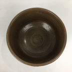 Japanese Ceramic Tea Ceremony Bowl Vtg Chawan Brown Pottery Sado GTB783