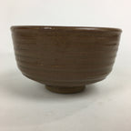 Japanese Ceramic Tea Ceremony Bowl Vtg Chawan Brown Pottery Sado GTB783