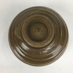 Japanese Ceramic Tea Ceremony Bowl Vtg Chawan Brown Pottery Sado GTB783