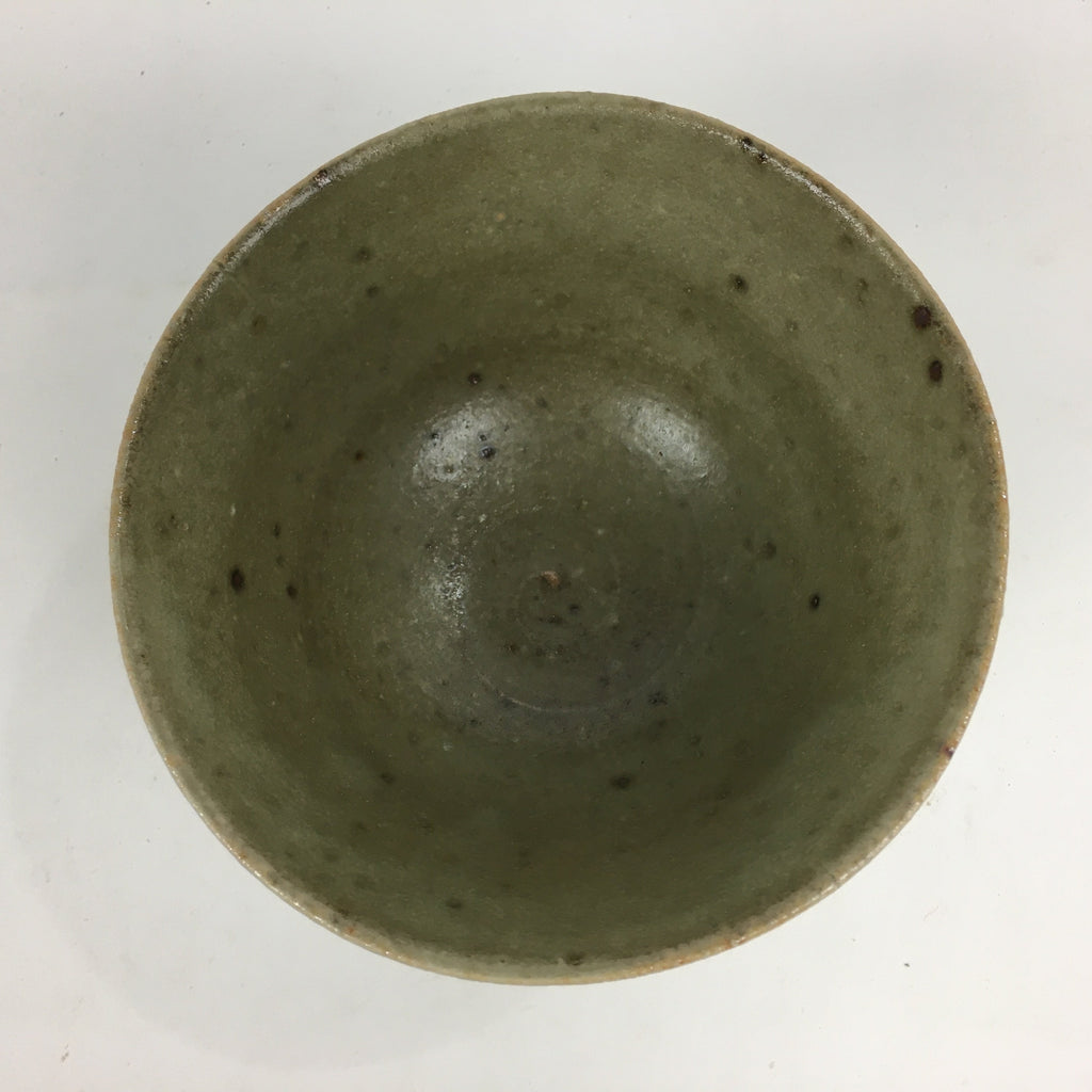 Japanese Ceramic Tea Ceremony Bowl Vtg Chawan Brown Pottery Sado GTB784