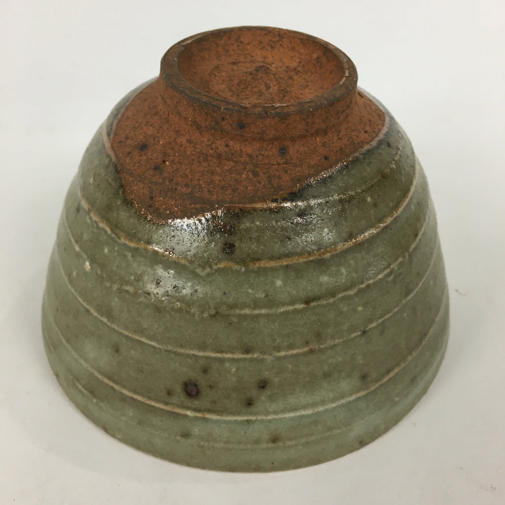 Japanese Ceramic Tea Ceremony Bowl Vtg Chawan Brown Pottery Sado GTB784