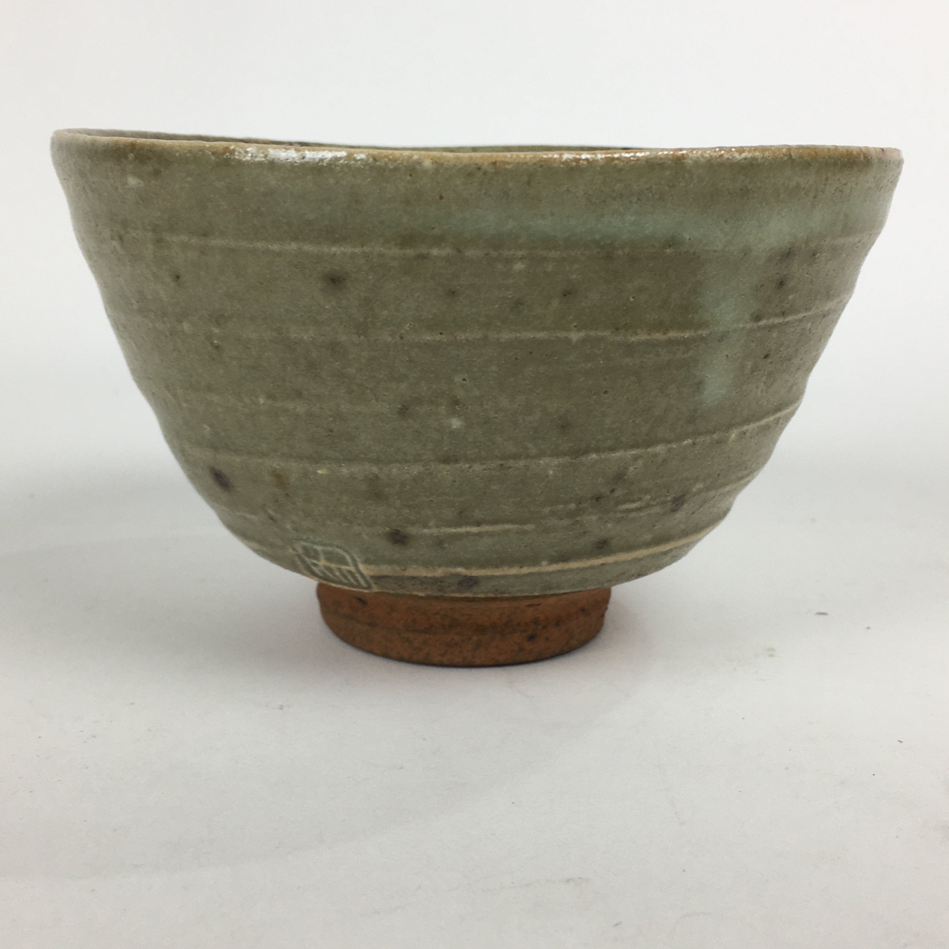 Japanese Ceramic Tea Ceremony Bowl Vtg Chawan Brown Pottery Sado GTB784