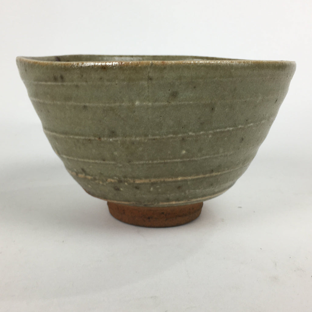 Japanese Ceramic Tea Ceremony Bowl Vtg Chawan Brown Pottery Sado GTB784
