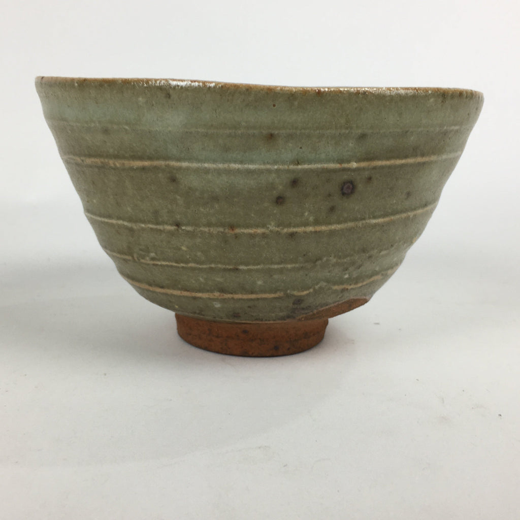 Japanese Ceramic Tea Ceremony Bowl Vtg Chawan Brown Pottery Sado GTB784