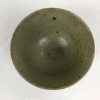 Japanese Ceramic Tea Ceremony Bowl Vtg Chawan Brown Pottery Sado GTB791