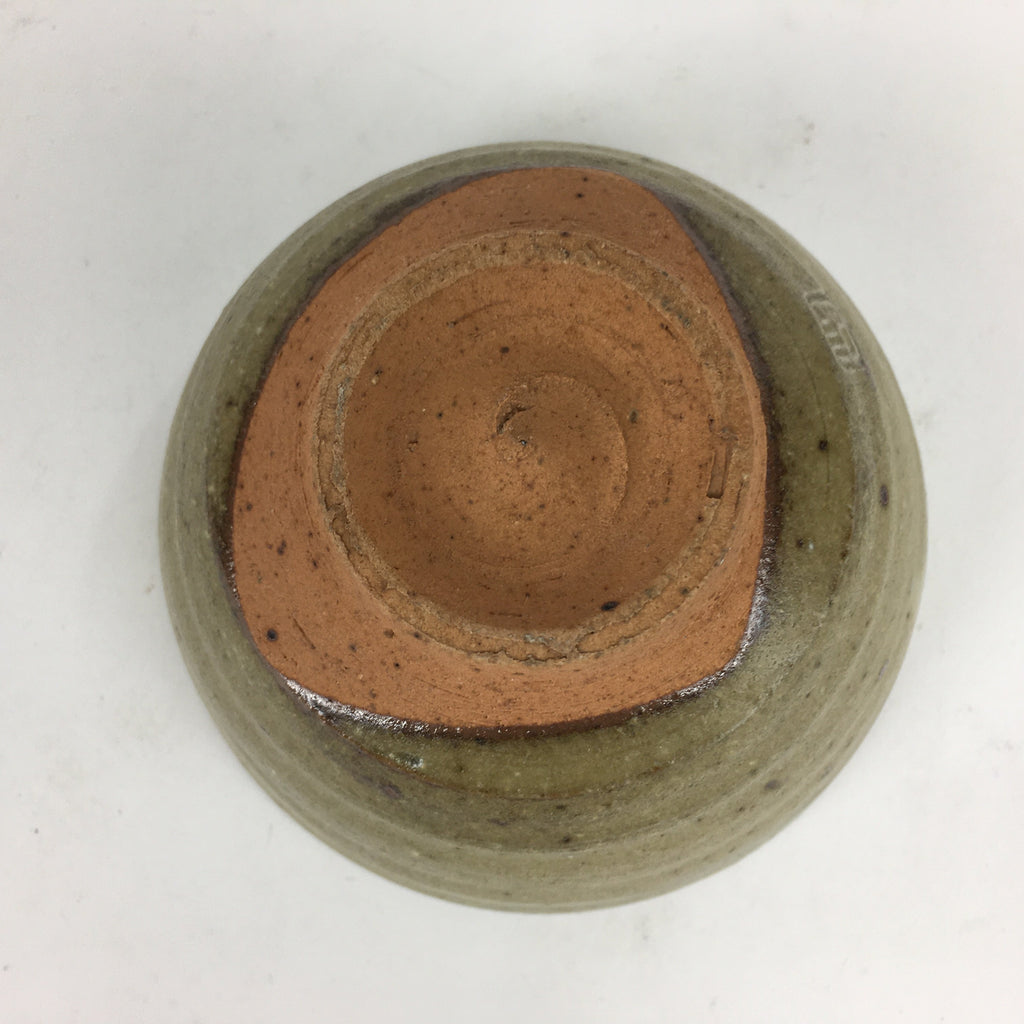 Japanese Ceramic Tea Ceremony Bowl Vtg Chawan Brown Pottery Sado GTB791