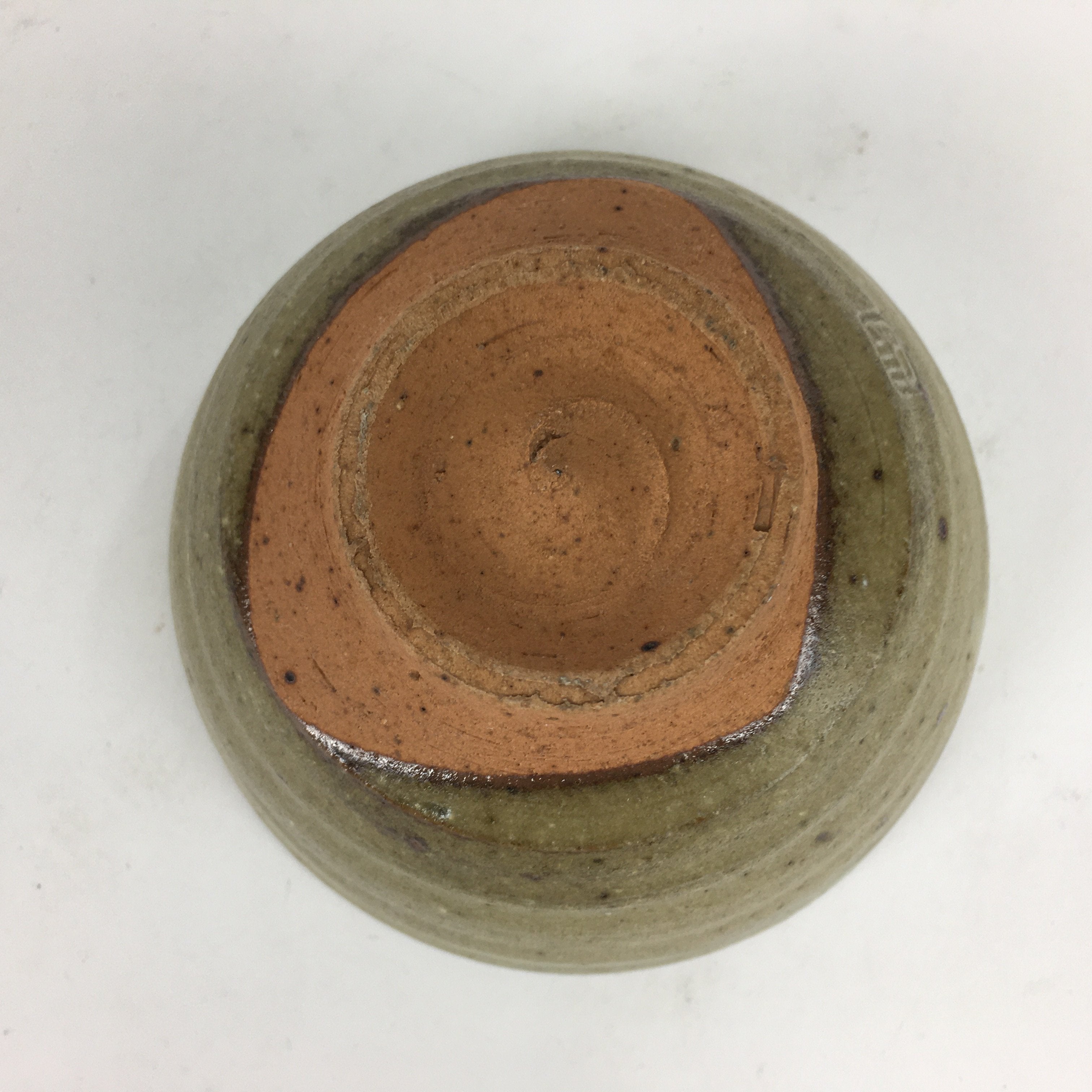 Japanese Ceramic Tea Ceremony Bowl Vtg Chawan Brown Pottery Sado GTB791