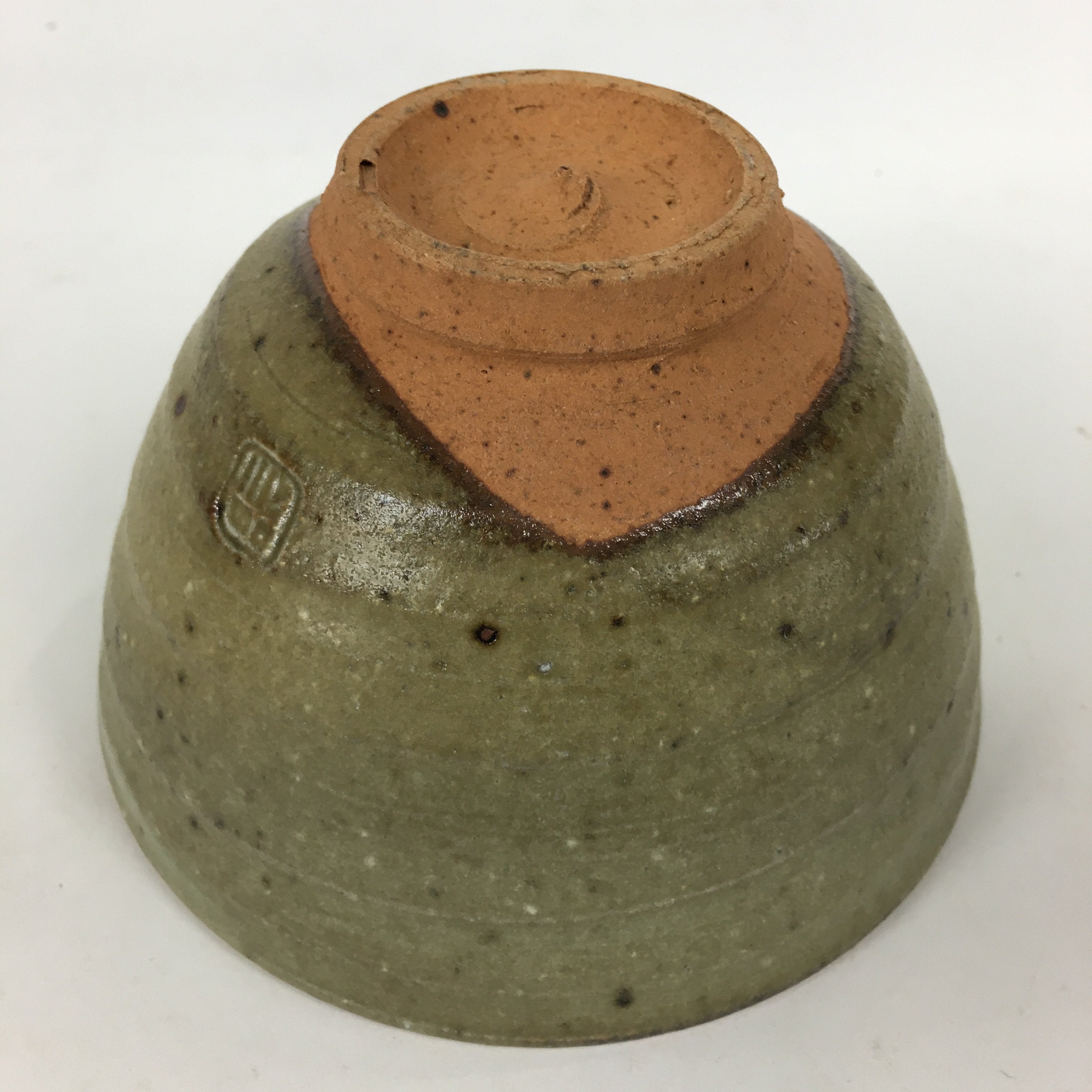 Japanese Ceramic Tea Ceremony Bowl Vtg Chawan Brown Pottery Sado GTB791