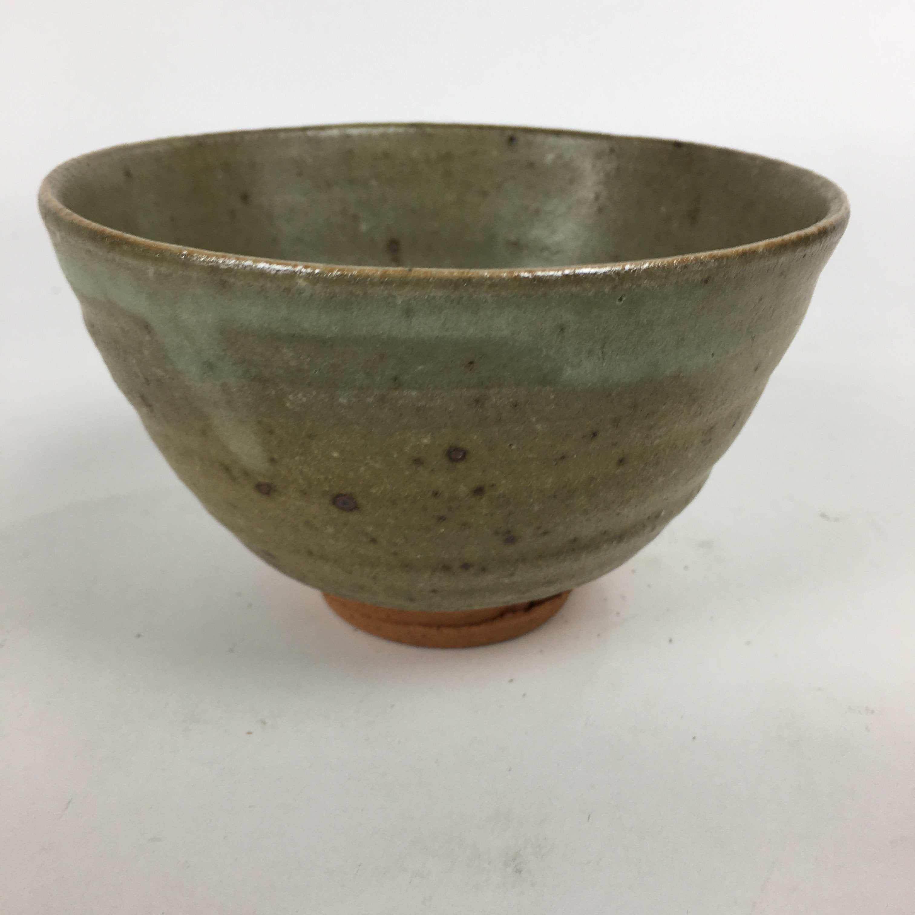Japanese Ceramic Tea Ceremony Bowl Vtg Chawan Brown Pottery Sado GTB791