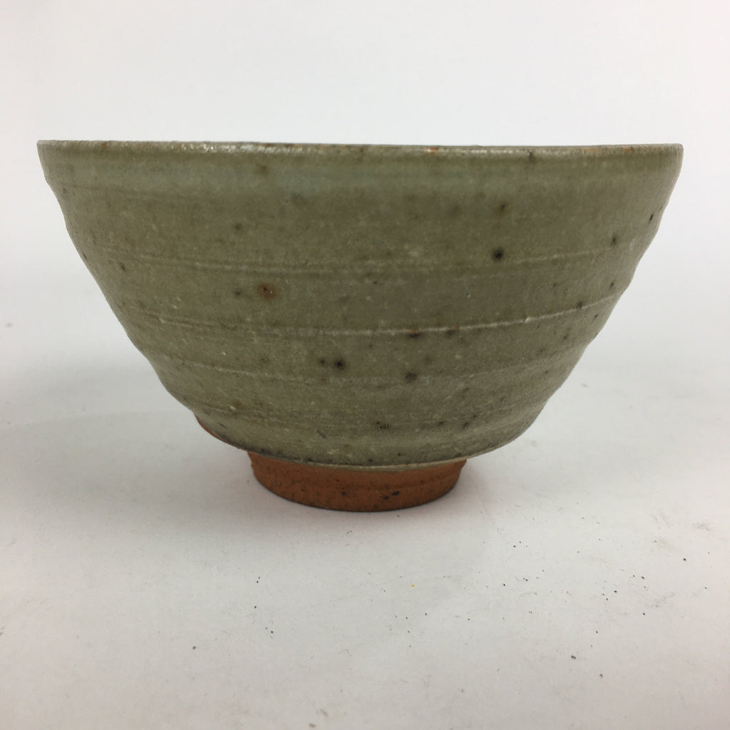 Japanese Ceramic Tea Ceremony Bowl Vtg Chawan Brown Pottery Sado GTB799
