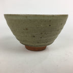 Japanese Ceramic Tea Ceremony Bowl Vtg Chawan Brown Pottery Sado GTB799