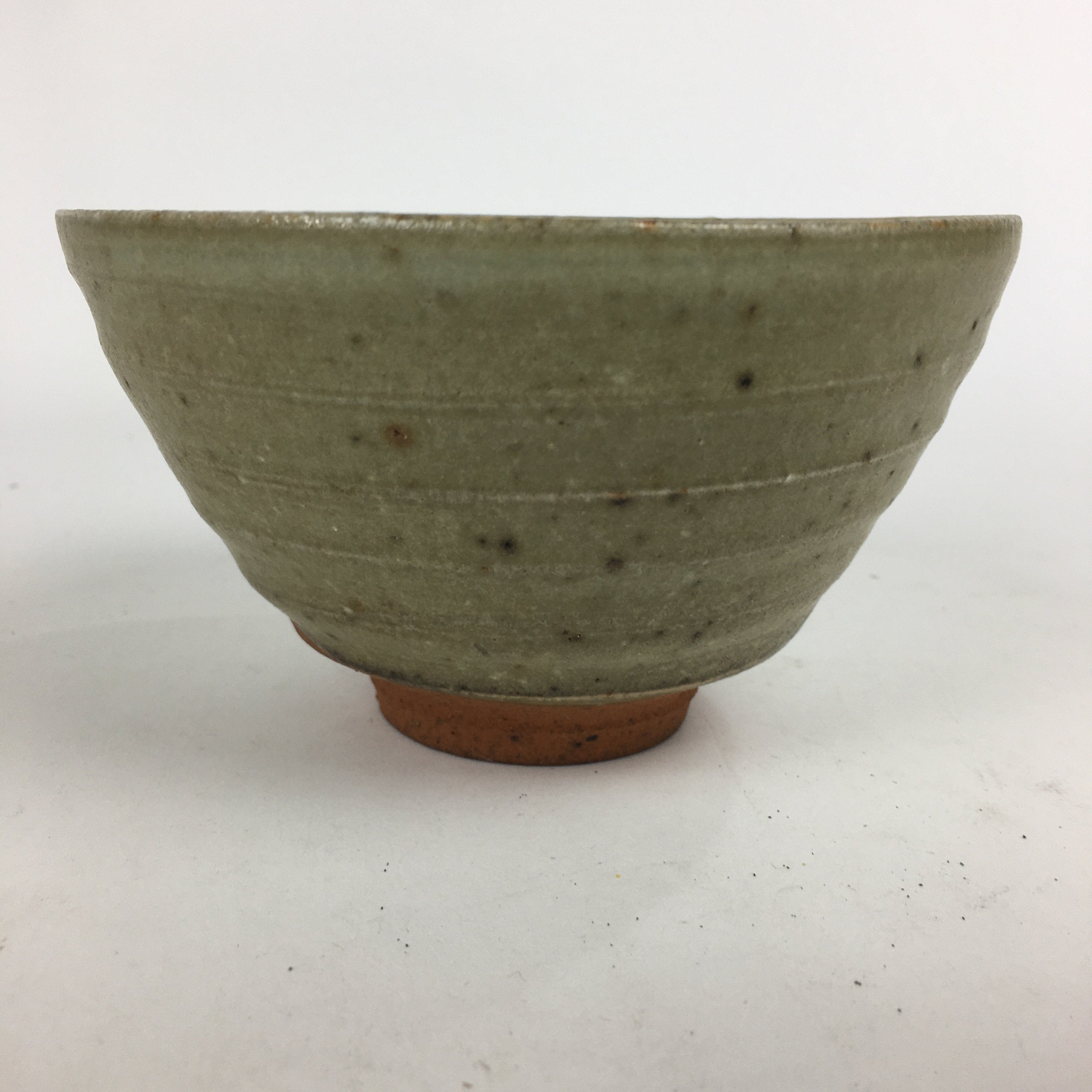 Japanese Ceramic Tea Ceremony Bowl Vtg Chawan Brown Pottery Sado GTB799