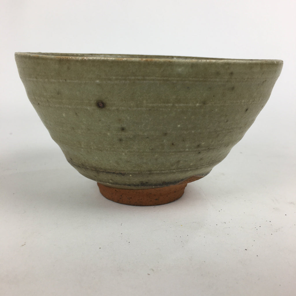 Japanese Ceramic Tea Ceremony Bowl Vtg Chawan Brown Pottery Sado GTB799