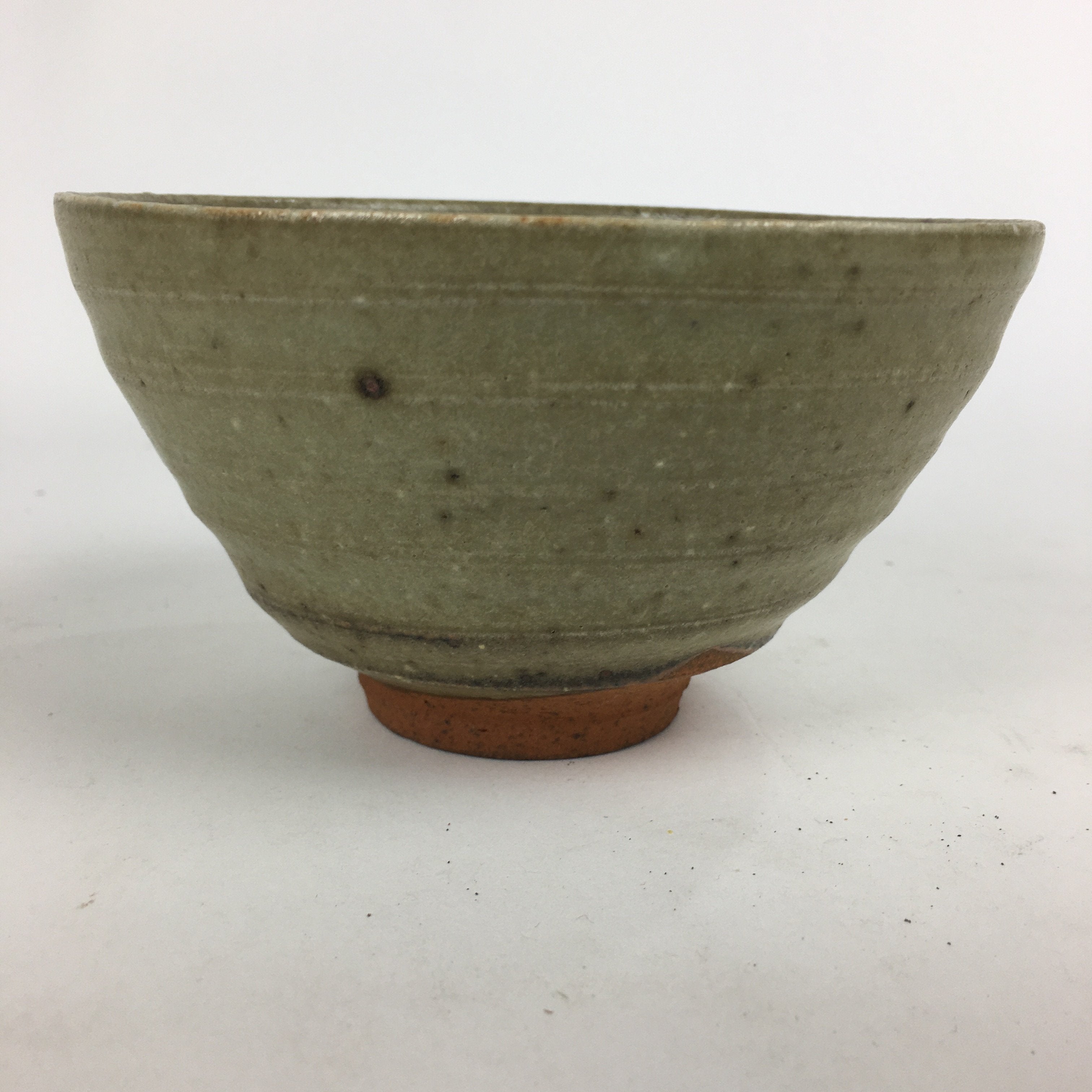 Japanese Ceramic Tea Ceremony Bowl Vtg Chawan Brown Pottery Sado GTB799