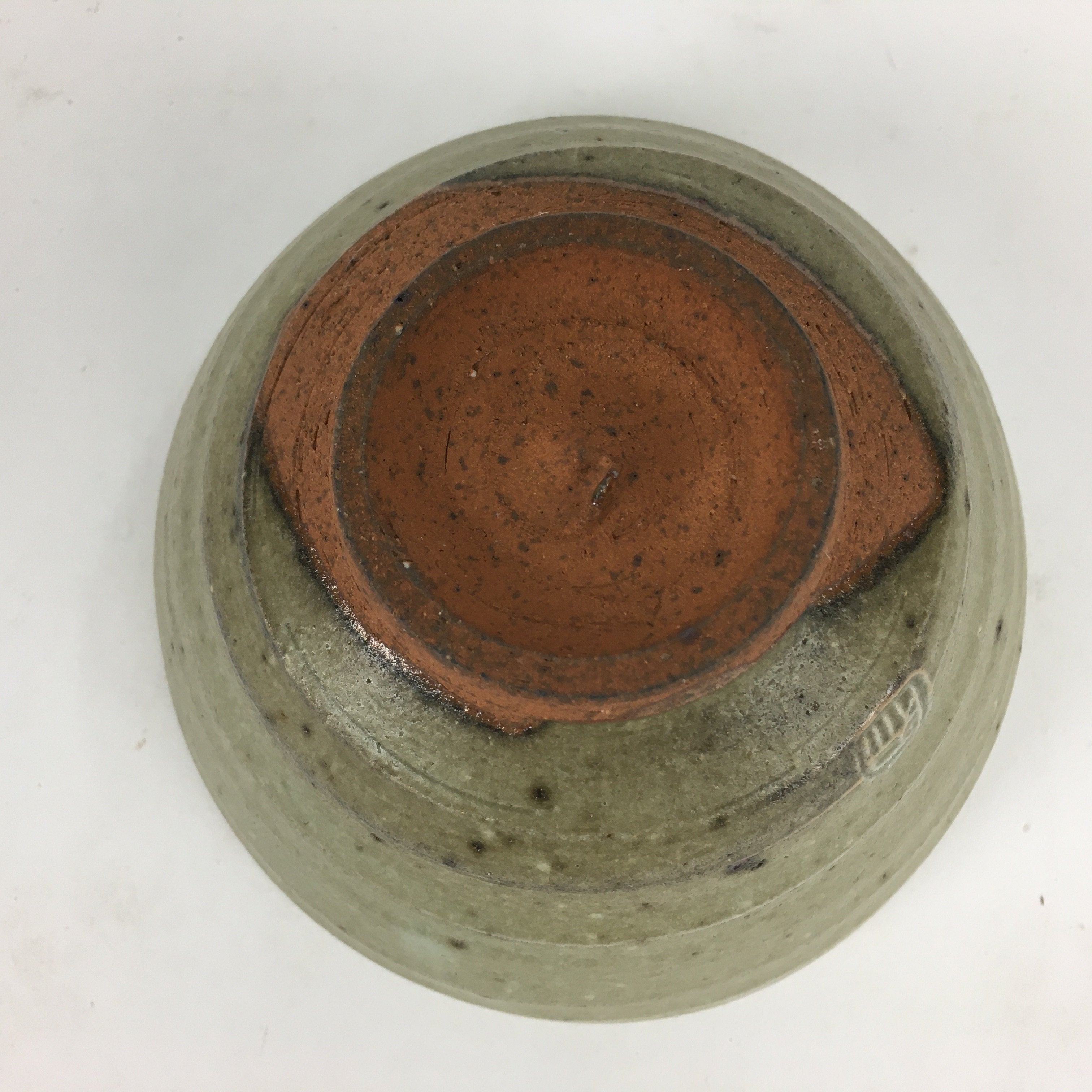 Japanese Ceramic Tea Ceremony Bowl Vtg Chawan Brown Pottery Sado GTB799