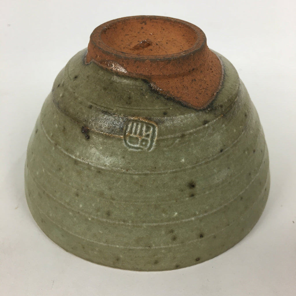 Japanese Ceramic Tea Ceremony Bowl Vtg Chawan Brown Pottery Sado GTB799